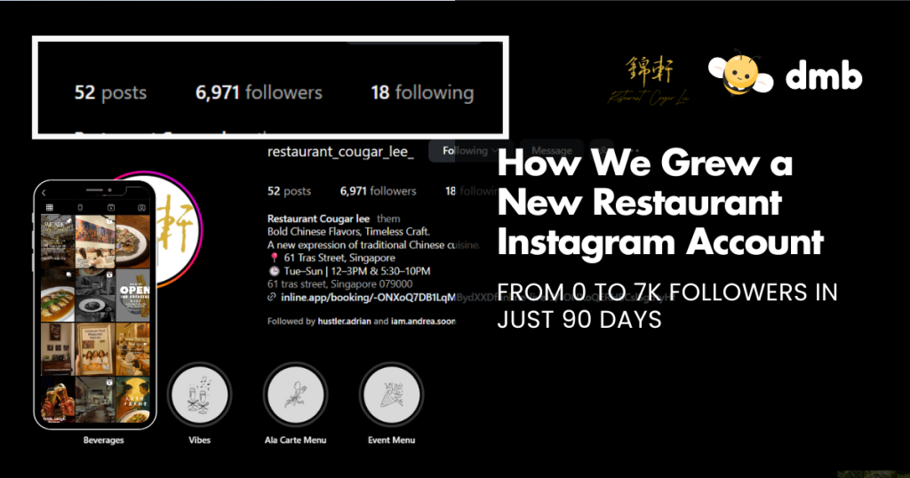 How we grew a new restaurant instagram account